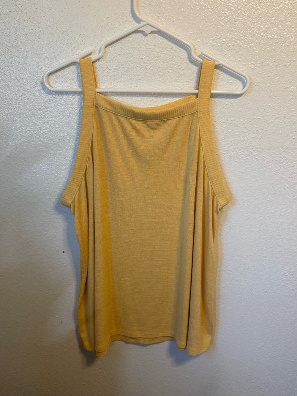 Market & Spruce Pale Yellow Square Neck Tank - Picture 5 of 5